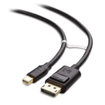 Cable Matters 4K Mini DisplayPort to DisplayPort Cable (DisplayPort to Mini DisplayPort) in Black 3m - 4K 60Hz, 2K 144Hz Monitor Support