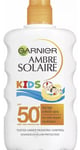x 2 Garnier Ambre Solaire Kids Water Resistant Sun Cream Spray SPF50+, 2 Bottles
