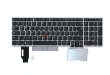 Lenovo ThinkPad E580 E590 Keyboard German Silver 01YN712