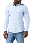 Levi's Men's Long-Sleeve Battery Housemark Slim Shirt, Allure, XXL