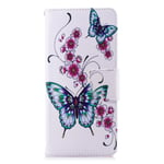 for Samsung Galaxy S20 FE Phone Case, Samsung S20 Fan Edition Case Flip Shockproof PU Leather Folio Wallet Cover with Card Holder Stand Silicone Bumper Protector Case for Girls, Butterfly Floral