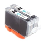 2 Black Ink Cartridges to replace Canon CLI-8Bk non-OEM / Compatible for PIXMA
