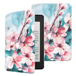 MoKo Case Fits 6" Kindle Paperwhite (10th Generation, 2018 Releases), Premium Ultra Lightweight Shell Cover with Auto Wake/Sleep for Amazon Kindle Paperwhite 2018 E-reader - Peach Blossom