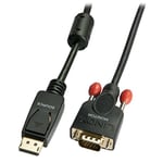 LINDY 41942.0 Câble convertisseur DisplayPort vers VGA 2 m Noir