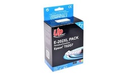 UPrint E-202XL - Pack de 5 - noir, jaune, cyan, magenta - compatible - cartouche d'encre - pour Epson Expression Premium XP-6000, XP-6005