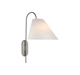 Kinsley vägglampa justerbar nickel
