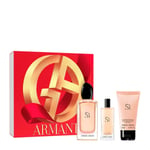 Giorgio Armani Si Eau de Parfum 100ml Spray + 2 Products Gift Set New