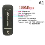 4G LTE trådlös USB dongel Mobilt bredband 150 Mbps Modem Stick black