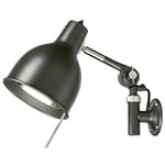 PJ71 - Vägglampa | Kabel alt. Fast montage | 5 färgval | Montage: Kabel-stickpropp | ink ljuskälla (50300) | Färg: Matt svart RAL 7016