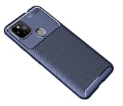 CruzerLite Google Pixel 4A 5G Case, Carbon Fiber Texture Design Cover Anti-Scratch Shock Absorption Case for Google Pixel 4A 5G (2020) (Carbon Blue)