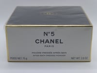 CHANEL No. 5 After Bath Pressed Powder 75g - New Sealed/Cellophane Slight Loose