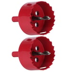 2PCS 53mm Hole Saw Round Beehive Vent Hole Opener Drilling Cutter Tool UK