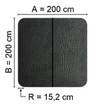 Spalock 200 x 200 R=15,2 cm Grått för Denform, Viking med fler