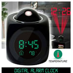 Temperature With Lcd Display Alarm Clocks Clock Timer For Bedside Projector