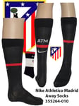 Atletico Madrid Away Socks Nike Kids UK 12-2 (30-35) Black 355264