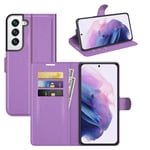 samsung Samsung Galaxy S22 Ultra PU Wallet Case Purple