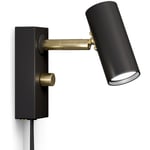 Cato Vägglampa, Mattsvart / Mässing
