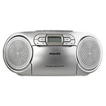 Philips Boombox 2W (CD/FM/Kassett) Sølv