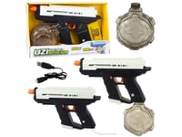 Elektrisk Automatisk Vattenpistol 10M Svartvit 800Ml Lean Toys