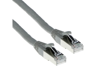 ACT Grey 1.5 meter SFTP CAT6A patch cable snagless with RJ45 connectors