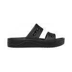 Crocs Women's Baya Platform Sandal, Black, 9 UK