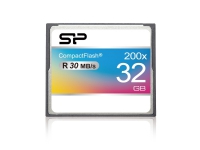 Silicon Power 32GB Compact Flash 200X, 32 GB, CompactFlash, Grå