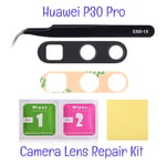 Huawei P30 Pro Back Camera Lens Glass Repair Kit + Tweezers and Clean Wipes