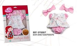 Berjuan - Tringle 30 cm Vêtement BRAGUITA Rose REF : 70007-19, Multicolore (70007)