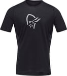 Norrøna Men's Fjørå Wool T-Shirt Caviar L, Caviar