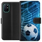 OnePlus 8T Musta Lompakkokotelo Fotboll