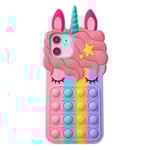 Iphone Apple Mobiltelefon Fodral Silikon Unicorn Fodral iphone7 8