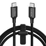 Magix Câble USB C 60W 2M Noir, Charge Rapide PD 3.0 3A, Vitesse de Transfert de Données 480Mo/s, Compatible avec Macbook Pro/Air, iPad Pro 2021/Air 5, Galaxy S23/S22 Ultra, Pixel 7 6