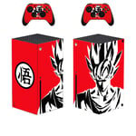 1 Tek Xbox X Series Full Console Skin Wrap Decal Set for XBOX X Series Vinyl, Sticker, Faceplate Protective Cover - Console and 2 Controllers Skin Set (DRAGON BALL 2)