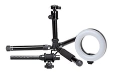 ProSound Vlogger Kit with Portable Mid Size Tripod, LED Ring Light & Shotgun Microphone
