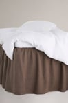 Staycation - Sängkappa Calm i lin och bomull, höjd 60 cm - Brun - 90X200