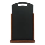Griffeltavla Securit Elegant Med Handtag För Bord Mörkbrun 51x29cm Skrivyta