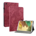 Coque Etui Tablette Samsung Galaxy Tab A7 Lite 8.7" 2021 (SM-T220-T225) Étui Coque en Cuir PU Housse Magnetic Housse - Rouge HJSFUQ