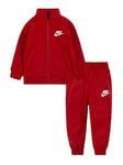 Nike Infant Boys Logo Tracksuit Set - Red, Red, Size 24 Months