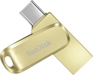 SanDisk 512GB Ultra Dual Drive Luxe, USB Type-C Flash Drive, 512GB, Gold