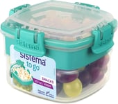 Sistema Snacks to GO Food Storage Container, 400 Ml, Small Snack Pot with Compar