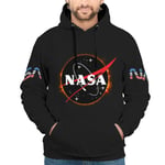 Ouniaodao Men NASA Solar Eclipse Sweatshirts Casual - Nasa Comfort Training Jacket white xl