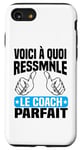 Coque pour iPhone SE (2020) / 7 / 8 Voici à quoi ressemble coach parfait Cadeau Coach