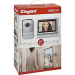 Legrand 369320 Kit Portier Visiophone avec Interphone et Écran Tactile 7", Noir LEG369320