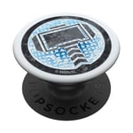 PopSockets Marvel Thor Hammer Icon Asgard Mjolnor Digital Blue Silver PopSockets PopGrip: Swappable Grip for Phones & Tablets