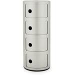 Componibili Classic Förvaring Med 4 Fack, Silver