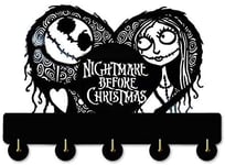 The Nightmare Before Christmas Door Hooks,Disney Mickey Mouse Cartoon Animation Coat Hooks,Key Holder,Key Hanger For Wall、Entryway And Living Room -Unigue Gift-5 Hooks-20LB(Max)