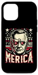 Coque pour iPhone 15 Franklin D. Roosevelt Funny July 4th American US Flag Merica