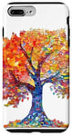 Coque pour iPhone 7 Plus/8 Plus Érable d'automne coloré | Art mosaïque arbre de vie