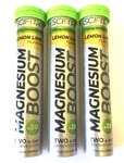 Sci-Fit  Hydro Magnesium Boost 375mg 3 x 20  Lemon & Lime Effervescent Tablets