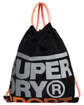 Superdry Drawstring Bag - Black/Fluro Orange